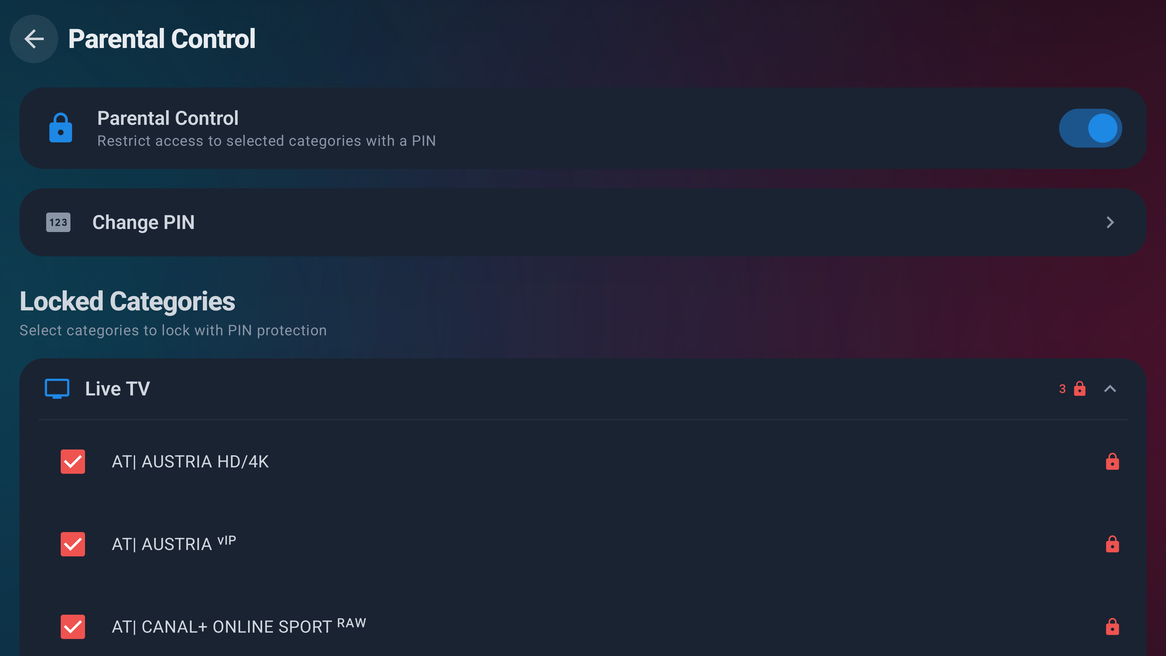 Casto IPTV Player on Android TV